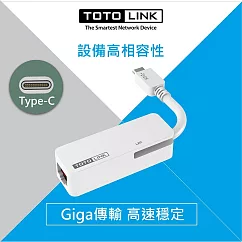 TOTOLINK C1000 USB Type─C 轉 RJ45 Gigabit網路卡