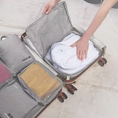 《TRAVELON》網格衣物收納袋3件(灰) | 收納袋 旅行袋 防塵袋