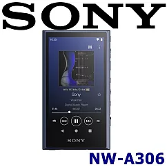 SONY NW─A306 袖珍便攜好音質 觸控螢幕音樂播放器 公司貨保固12+6個月 3色 藍色