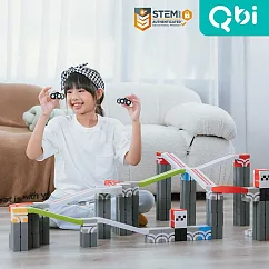 Qbi益智磁吸軌道玩具─探索系列─極限冒險王：合作拉力賽