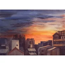 【玲廊滿藝】黃子芸Kiwi-細思呢喃38x53cm