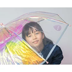 日本Wpc. W909 兒童閃亮透明傘 安全把手及開關 SNS話題傘 粉紅極光