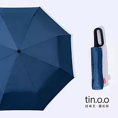 【好傘王】自動傘系_專利環扣傘 輕量8骨設計 深藍色