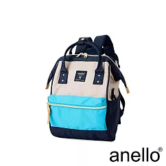 anello 新版基本款2代 防潑水強化 經典口金後背包 Mini size 兒童款─ 亮藍色