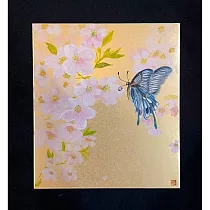 【玲廊滿藝】官瑛-蝶舞27x24cm