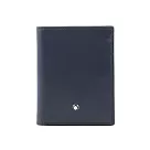 MONTBLANC Meisterstuck 大班系列牛皮對開6卡迷你短夾 (墨藍色)