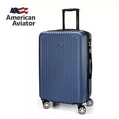 (經典不敗款~可加大)【AA美國飛行家】24吋 NY 紐約系列─抗刮超輕量 可加大行李箱 (3色任選) 灰藍色