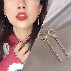 【Gulicc】 耳環 輕奢 水鑽 長款