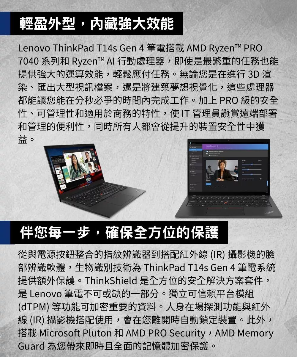 Lenovo聯想 ThinkPad T14s G4 - 詳情7
