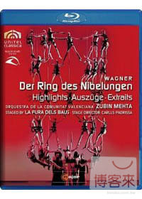 華格納：尼布隆根指環 (精選) / 祖賓．梅塔(指揮)西班牙瓦倫西亞歌劇院管弦樂團 (藍光BD)