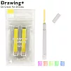 KOKUYO Drawing+方形馬克蠟筆+補充包(螢光色系)-螢光黃