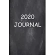 2020 Chalkboard Image Journal 204 Pages： (Notebook， Diary， Blank Book)