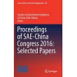 Proceedings of Sae─China Congress 2016： Selected Papers