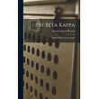 Phi Beta Kappa： Alpha of Wisconsin; Catalogue