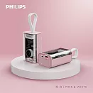 PHILIPS 飛利浦 透視外殼行動電源 三色可選 DLP5715C 粉白
