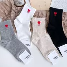 Kankoku韓國  蝴蝶愛心棉襪   * 灰色