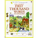 【經典熱銷】孩子的1000個英語單字圖文書 (學齡前) Usborne First Thousand Words in English