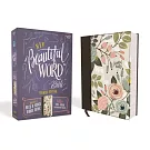 Niv, Beautiful Word Bible, Updated Edition, Peel/Stick Bible Tabs, Cloth Over Board, Multi-Color Floral, Red Letter, Comfort Print: 600+ Full-Color Il