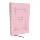 KJV Holy Bible Large Print Center-Column Reference Bible, Pink Leathersoft, 53,000 Cross References, Red Letter, Comfort Print: King James Version