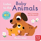 按鍵硬頁書Listen To The Baby Animals