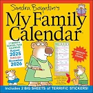 Sandra Boynton’s 17-Month 2025-2026 My Family Wall Calendar