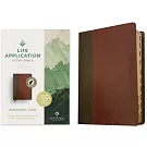 NLT Life Application Study Bible, Third Edition, Personal Size (Leatherlike, Brown/Mahogany, Indexed, Red Letter)