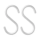 [MUJI無印良品]鋁製S掛鉤/中/2入