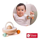 【德國 classic world 客來喜經典木玩】飛碟幼兒搖鼓《10006》