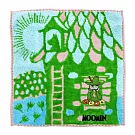 【日本丸真】Moomin刺繡方巾房子禮盒 (綠)