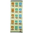 【日本丸真】PorukkaPattern葡萄牙製北歐插畫創意毛巾 (巧克力)