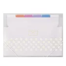 KOKUYO Pastel Cookie NOViTA-R薄型風琴夾7層A4- 透明