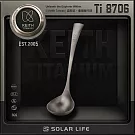 Keith 鎧斯鈦厚實深溝鈦大湯勺 20cm / Ti8706.鈦湯匙湯瓢 純鈦大湯勺 火鍋勺長柄勺 炒菜勺菜匙 大圓勺大湯瓢