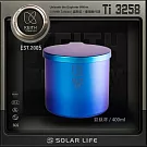 Keith 鎧斯鈦 CC炫彩鈦杯 400ml.純鈦杯子 登山鈦杯 鈦馬克杯 露營提耳杯 手把露營杯 深海藍