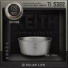 Keith 鎧斯鈦雙層隔熱鈦碗 550ml / Ti5322.雙層隔熱鈦碗 鈦金屬餐碗 飯菜湯麵碗 防燙防摔兒童碗 露營野炊吃飯碗