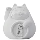 【泥研製所】胖胖金運招財貓(大)8cm 純淨白 純淨白