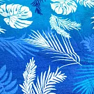 【日本丸真】Sun Heart 100公分可扣式吸水浴巾 植物漸層藍 植物漸層藍