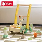 【德國 classic world 客來喜經典木玩】變色龍寶寶探險車《10536》