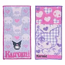 【日本丸真】三麗鷗 純棉刺繡口袋小毛巾 二入組 酷洛米 酷洛米