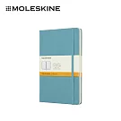 MOLESKINE 經典硬殼筆記本 -  L型/ 橫線/  珊瑚藍
