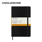 MOLESKINE 經典軟皮筆記本 -  L型/ 橫條/ 黑