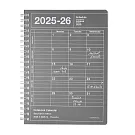 【日本Mark’s】2025-26 月曆型記事手帳S (縱型)(9月起始) ‧ 深灰
