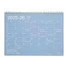 【日本Mark’s】2025-26 月曆型記事手帳M (B5變型)(9月起始) ‧ 粉藍