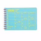 【日本Mark’s】2026 月曆型記事手帳XS (B7變型) ‧ 藍色