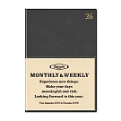 【日本RYU-RYU】2026 附透明口袋週記事手帳B6 ‧ 深灰