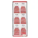 【日本丸真】LISA LARSON 北歐瑞典設計風毛巾  正坐貓咪 紅 正坐貓咪 紅