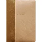 【日本EL COMMUN】2026 橫式週記事手帳B6 ‧ 簡約拼接/米色