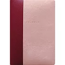 【日本EL COMMUN】2026 橫式週記事手帳B6 ‧ 簡約拼接/粉紅色