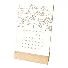 【日本EL COMMUN】2026 木質底座直立式桌曆 ‧ Ah La La