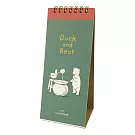 【日本EL COMMUN】2026 線圈可立式桌曆 ‧ Duck and Bear
