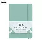 Indigo 2026 Prism Weekly B6 週日記  MINT LATTE